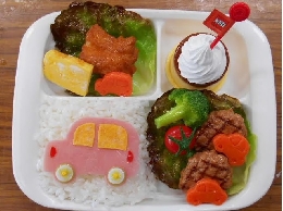 男の子の用キャラクタープレート:食品サンプル完成品